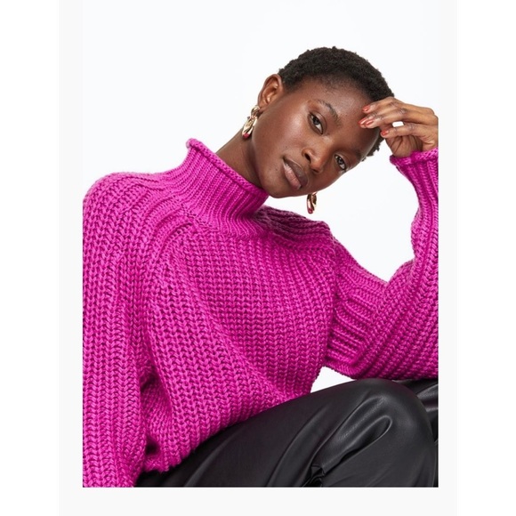 Chunky H&M Mock Neck Turtleneck Sweater 💗 - Picture 4 of 8